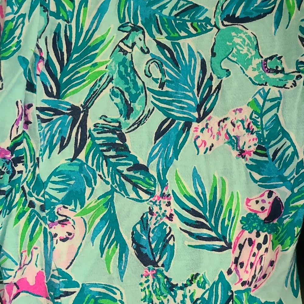 Lily Pulitzer "Barking Up the Palm Tree" Lounge Pant - Picture 2 of 5